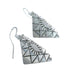 Native American Genuine Sterling Silver Hook Dangle Earrings AX129674